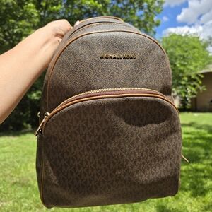 Abbey Large Logo Backpack Michael Kors